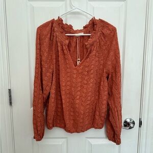 Love Stitch Women's Eyelet Blouse